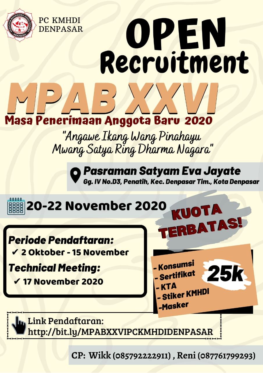 podiumnews.com-PC KMHDI Denpasar Gelar Perekrutan Anggota Baru