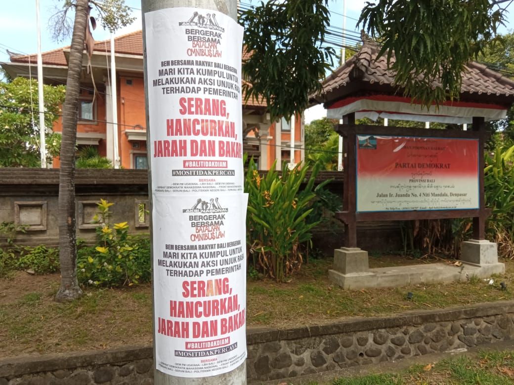 podiumnews.com-Beredar Poster Ajakan Aksi Rusuh di Bali, Mahasiswa: Kami Tidak Pernah Menginisiasi Aksi Kerusuhan