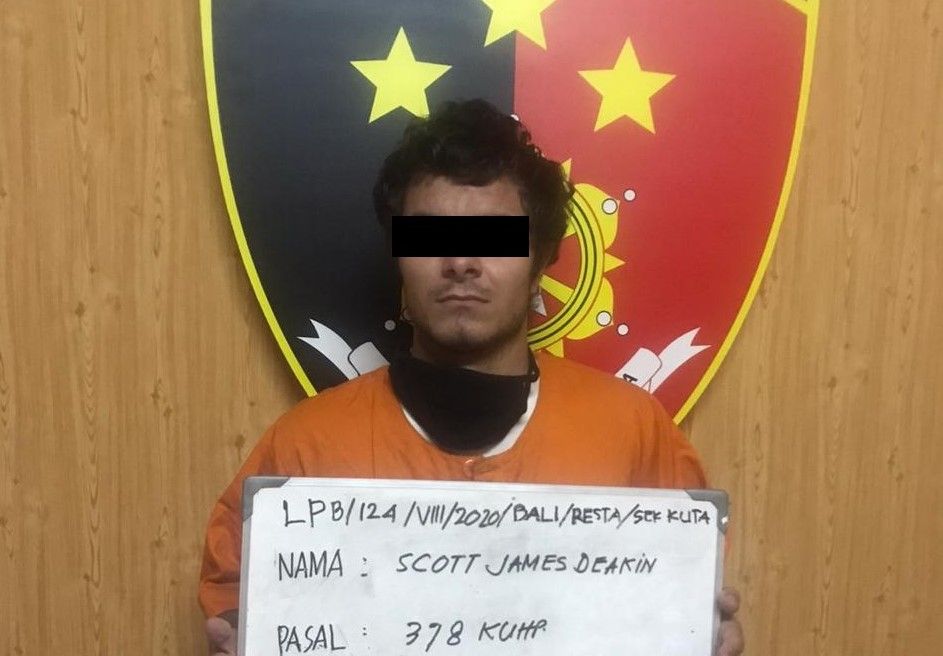 podiumnews.com-Polisi Amankan Turis Asal Inggris Tak Bayar Uang Sewa Hotel di Kuta  