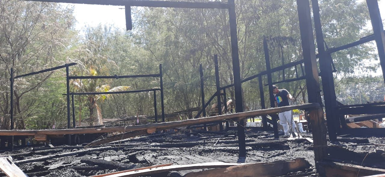 Sebuah Restoran di Sanur Ludes Terbakar, Dugaan Konsleting Listrik