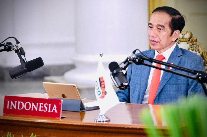 podiumnews.com-Jokowi Hadiri KTT G20 Secara Virtual
