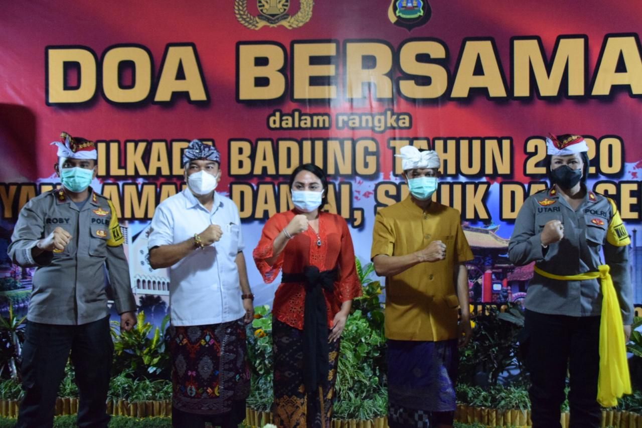 podiumnews.com-Polres Badung Gelar Doa Bersama untuk Keamanan Pilkada