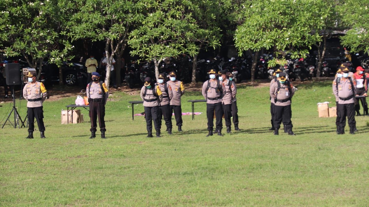 podiumnews.com-11 Arahan Kapolresta Denpasar untuk Pasukan Pengaman Pilkada 