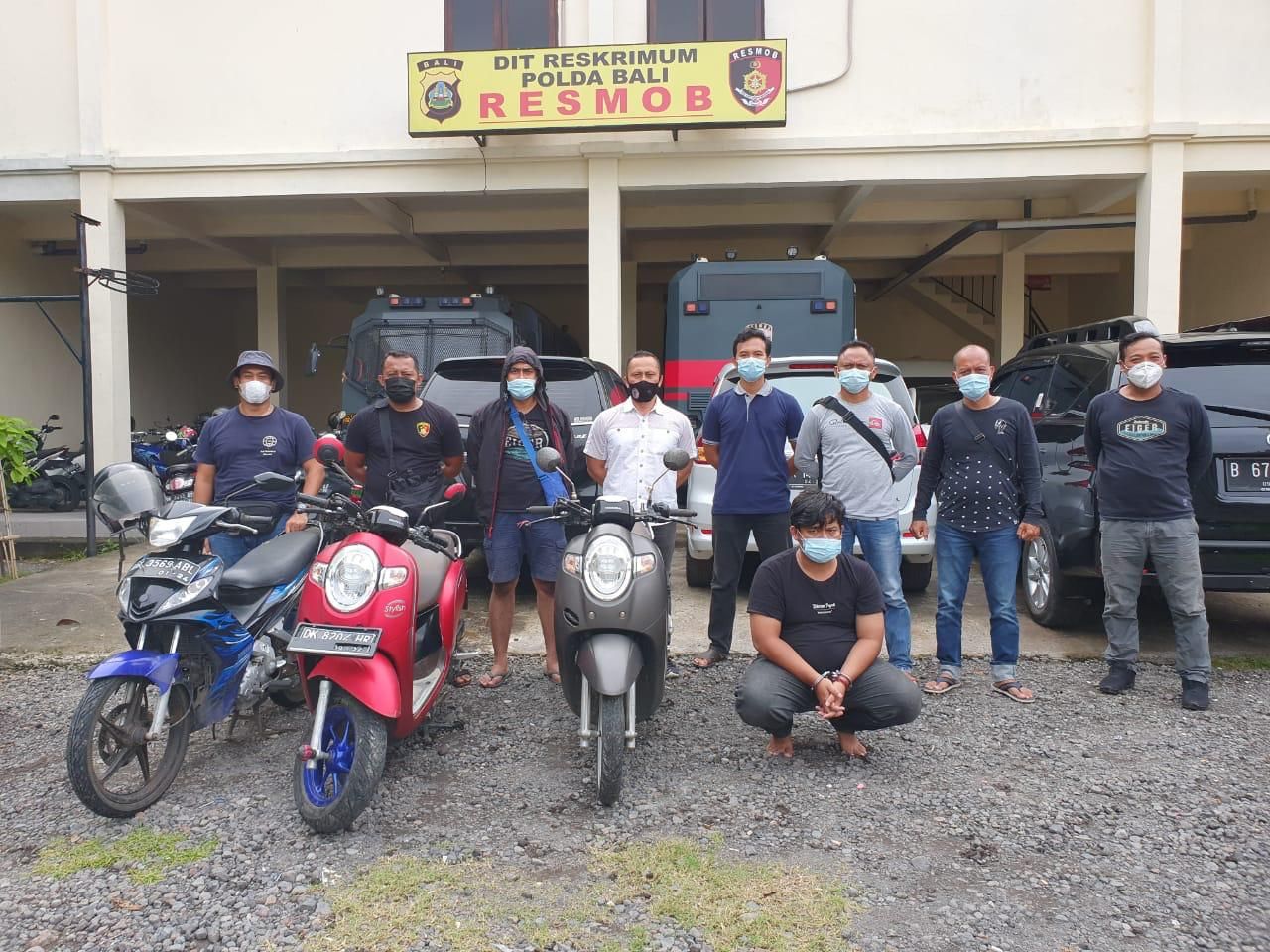 podiumnews.com-Empat Kali Beraksi, Maling Motor Diamankan Polisi 