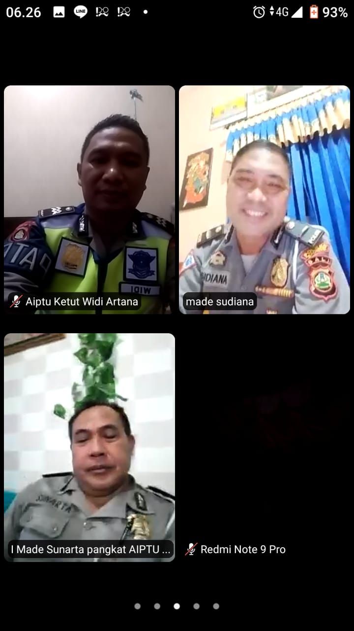 podiumnews.com-Satlantas Badung Apel Virtual untuk Tetap Mengabdi di Tengah Pandemi