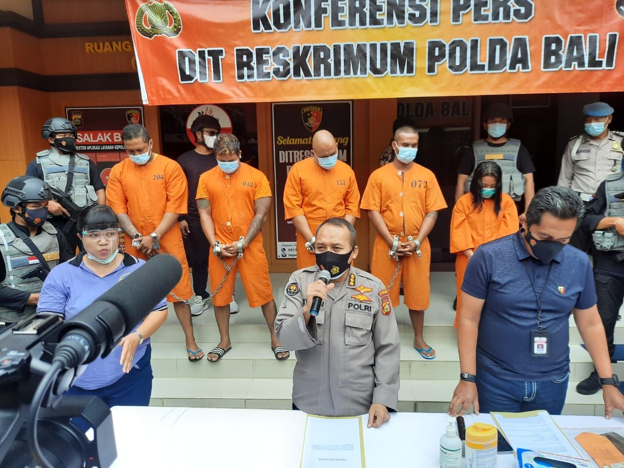 podiumnews.com-Polda Bali Tangkap Empat Orang Pelaku Premanisme