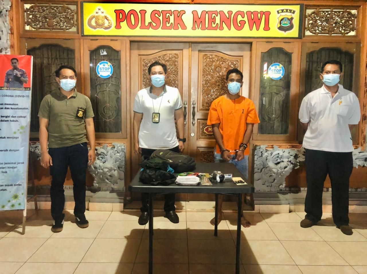 podiumnews.com-Polisi Bekuk Pencuri Gasak Tempat Laundry di Mengwi