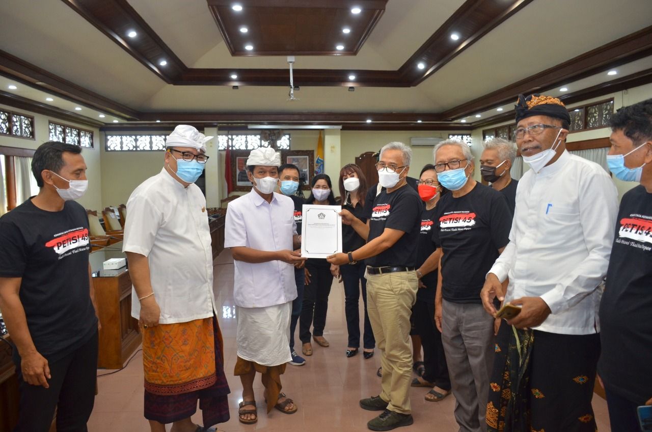 podiumnews.com-Aspirasi Petisi 45, DPRD Bali Diminta Dorong Perkembangan Sektor Pertanian