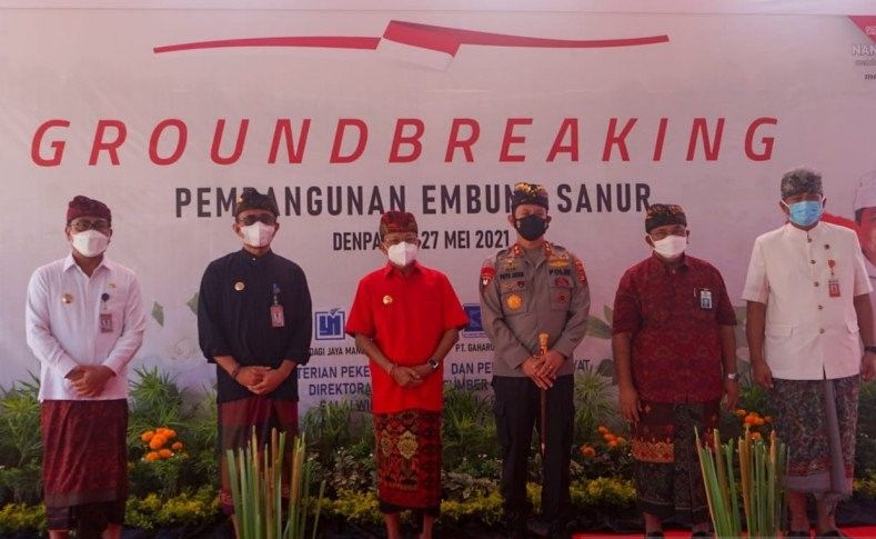 podiumnews.com-Pembangunan Embung Sanur Telan Dana Rp66 Miliar Lebih
