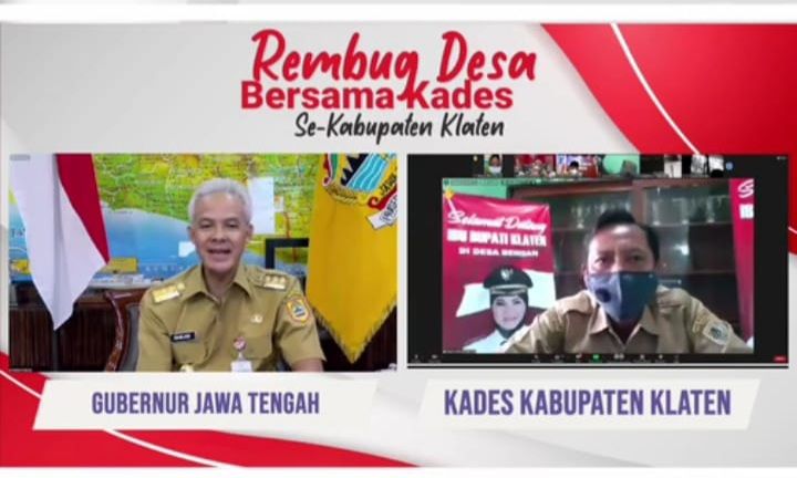 podiumnews.com-Kades di Klaten Keluhkan Masalah Bansos ke Gubenur Ganjar