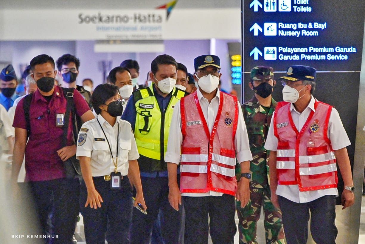 podiumnews.com-Menhub Minta Fasilitas PCR di Bandara Soetta Ditambah