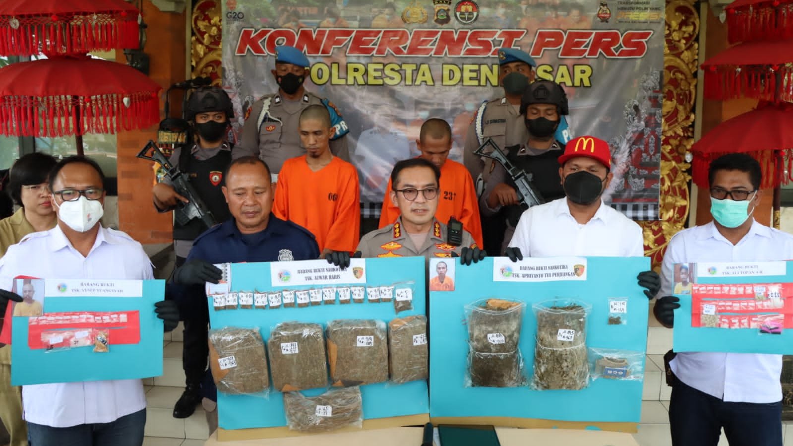 Selama 12 Hari, Polresta Denpasar Amankan 13 Pelaku Narkoba 