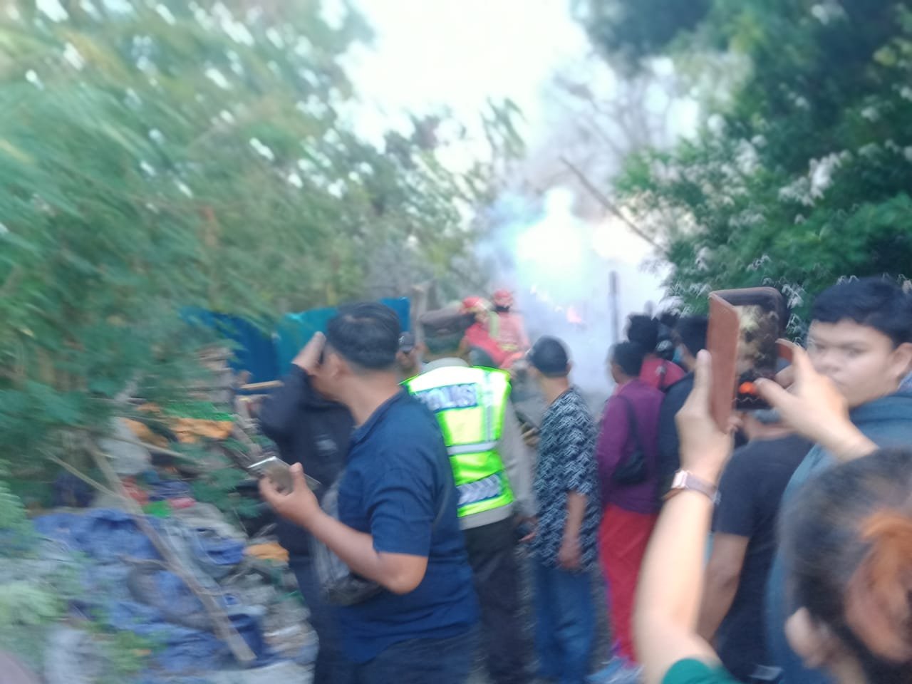 podiumnews.com-Rumah Bedeng di Pemogan Ludes Terbakar