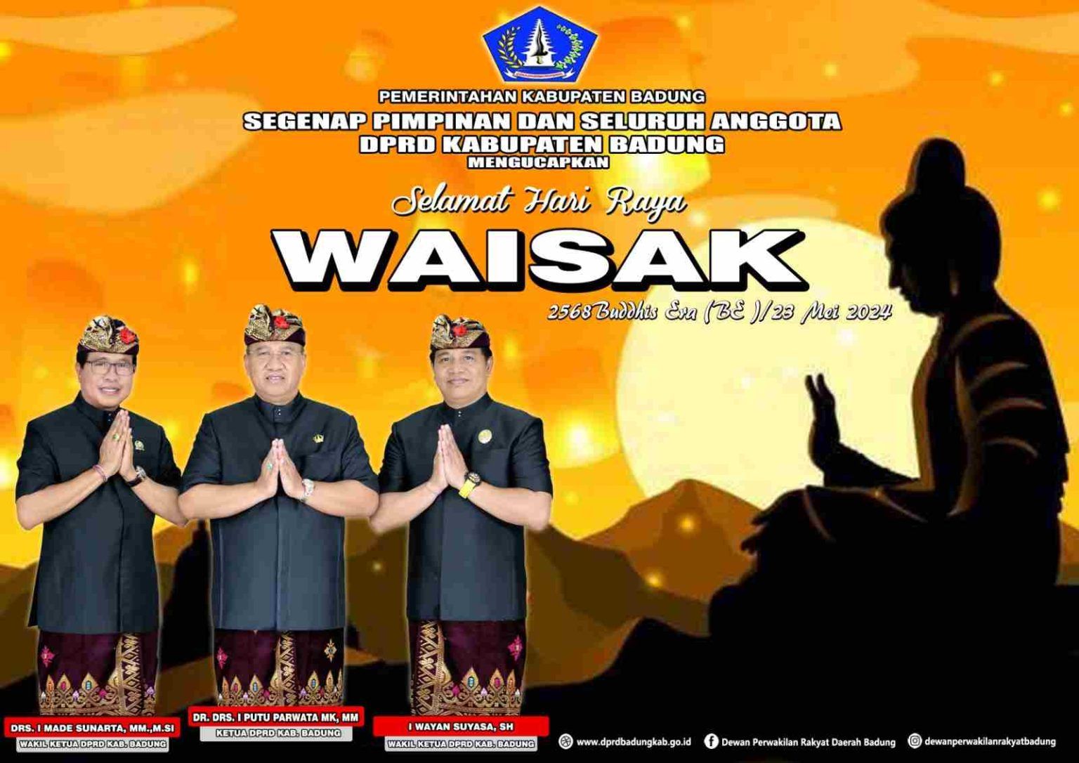 podiumnews.com-DPRD Badung Ucapkan Selamat Hari Raya Waisak