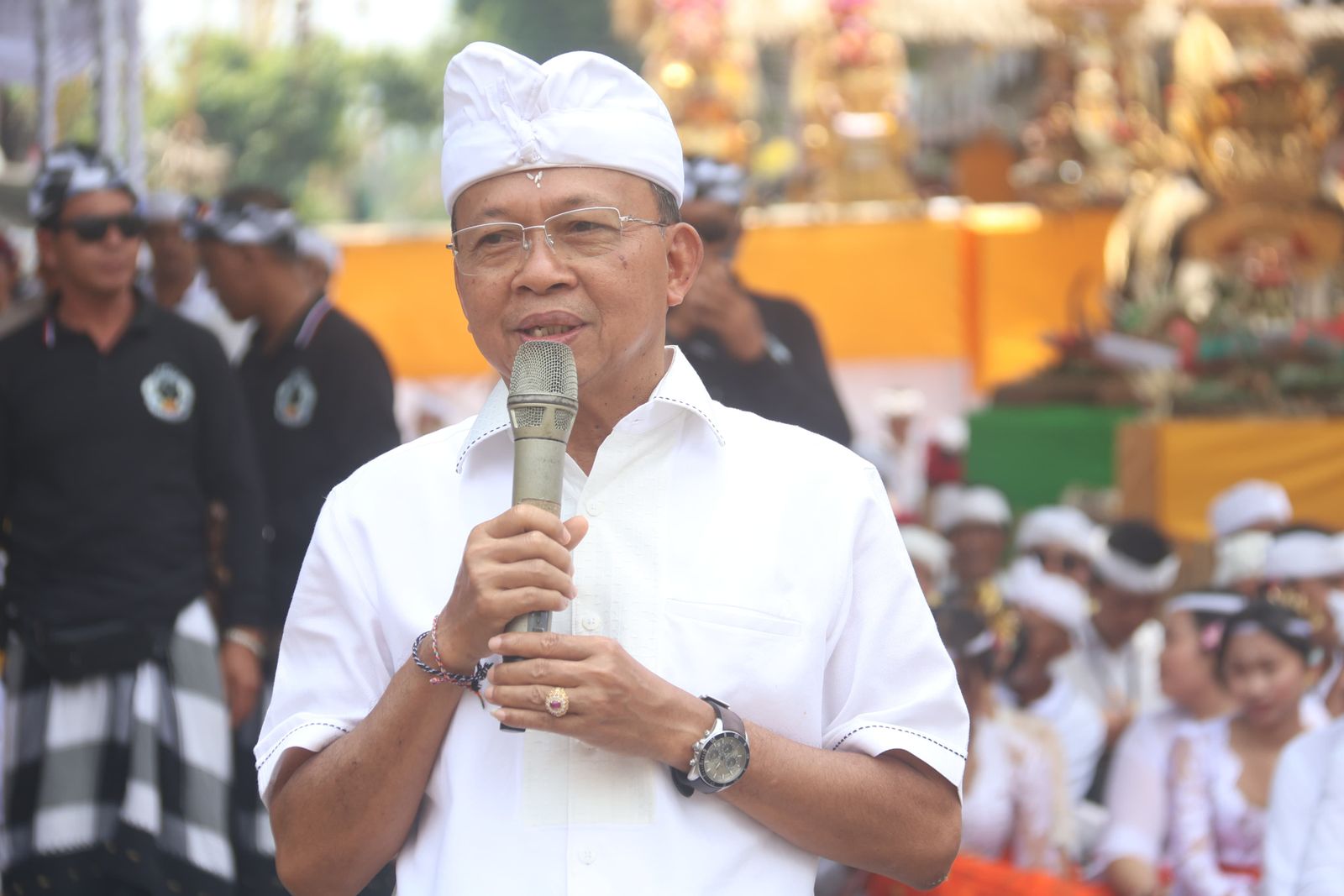 podiumnews.com-Koster Hadiri Tawur Tabuh Gentuh, Lestarikan Budaya Bali