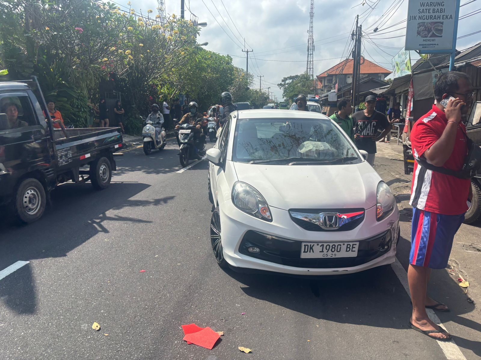 Tabrakan Beruntun di Mengwi, Kerugian Rp 30 Juta