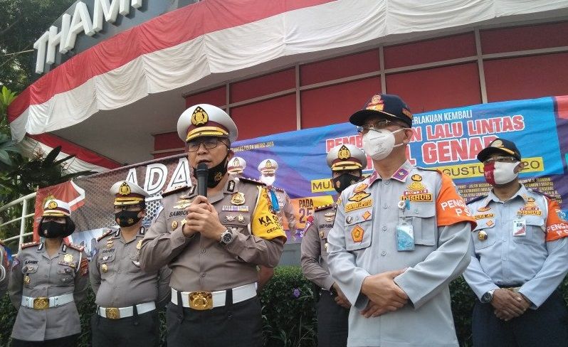 podiumnews.com-Polda Metro Kembali Berlakukan Ganjil Genap Kendaraan Mulai Senin