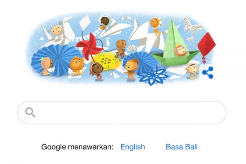 podiumnews.com-Google Doodle Rayakan Hari Anak Nasional dengan Permainan Tradisional