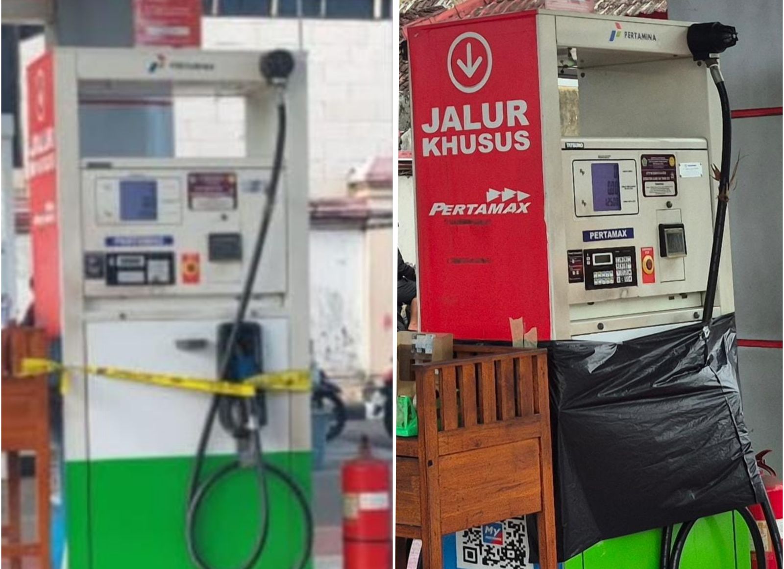 podiumnews.com-Diduga Oplos Pertalite, SPBU di Denpasar Disegel