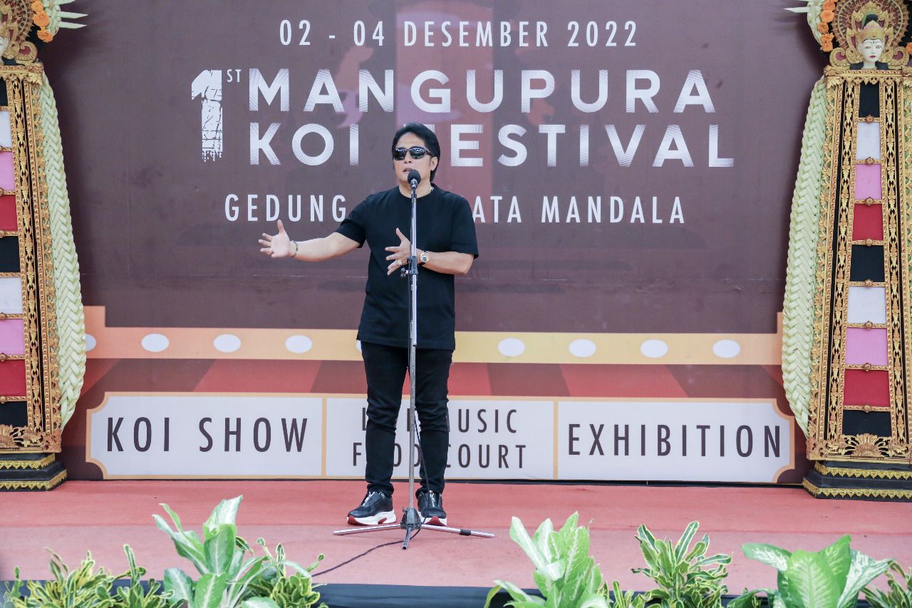 podiumnews.com-Bupati Giri Prasta Buka Kontes 1st Mangupura Koi Festival