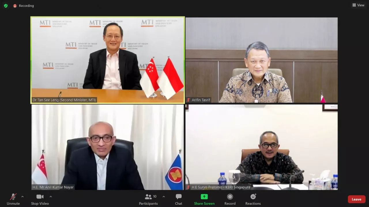 podiumnews.com-MoU Kerja Sama Energi Indonesia-Singapura Payungi Pengembangan EBT