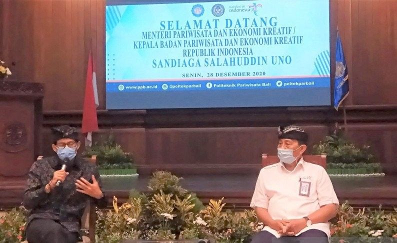 Menparekraf Dorong Lulusan Poltekpar Bali Mampu Buka Lapangan Kerja