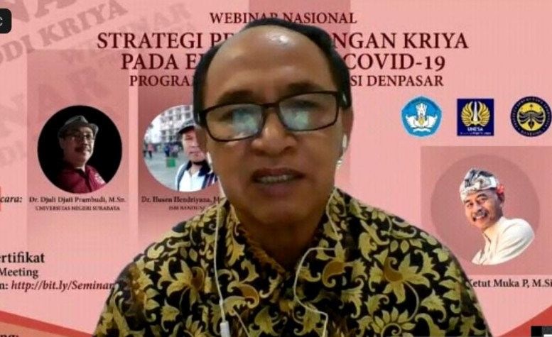 podiumnews.com-ISI Denpasar Diskusikan Pengembangan Kriya di Era Pandemi