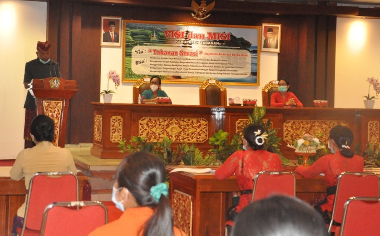 podiumnews.com-TP PKK Kabupaten Tabanan Gelar Pelatihan Pokja