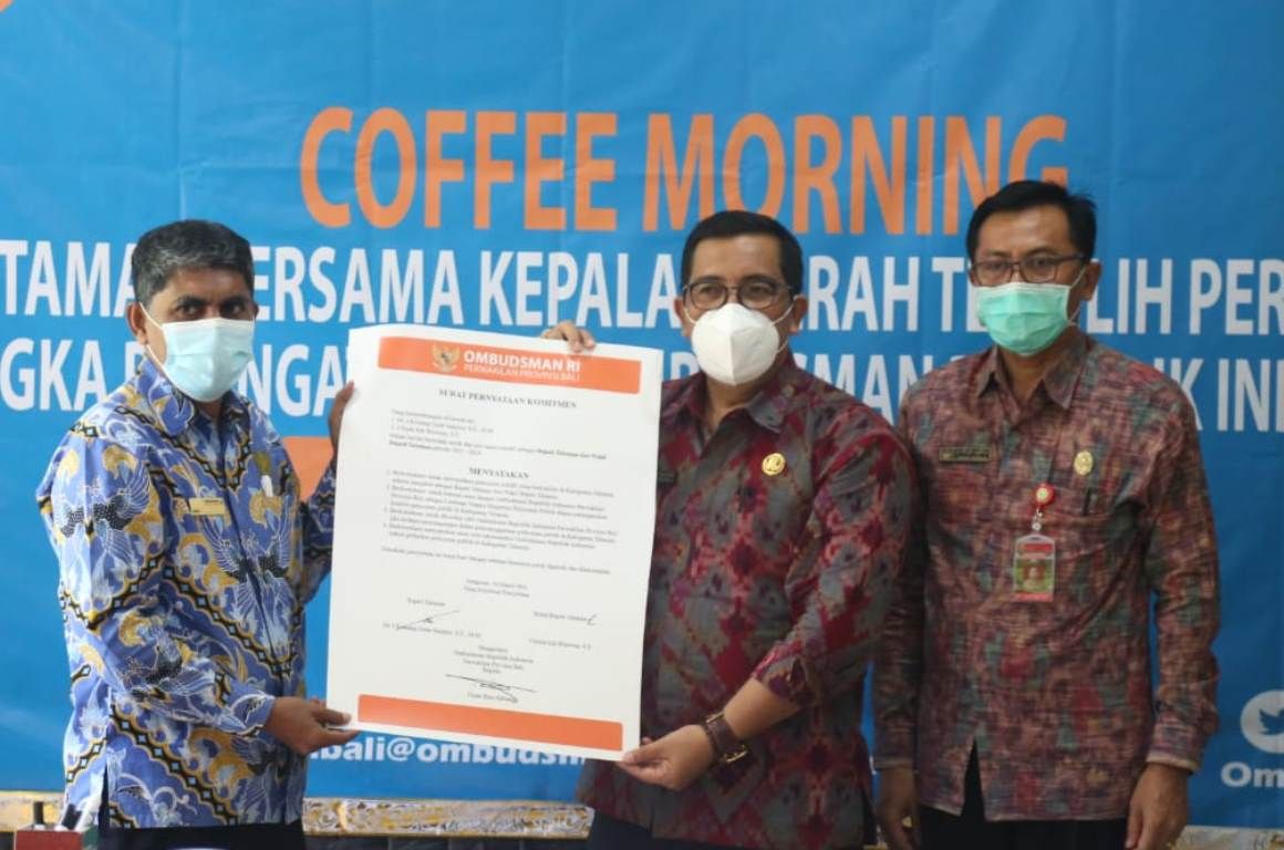 podiumnews.com-Bupati Sanjaya Paparkan Program Pembangunan Tabanan di Ombudsman