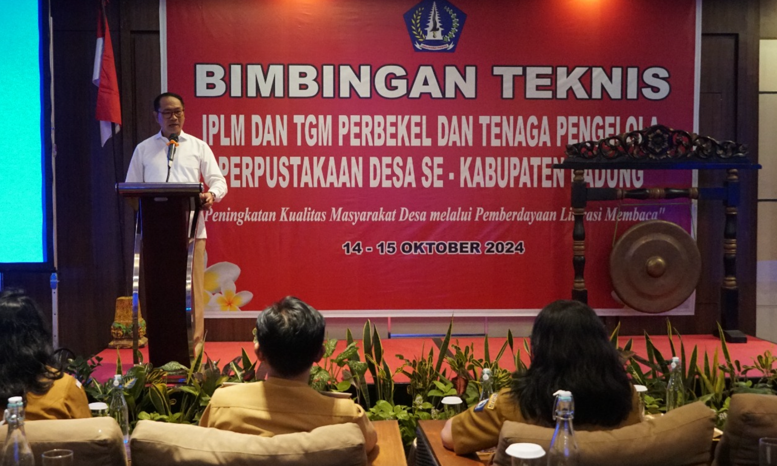 podiumnews.com-Tingkatkan Budaya Literasi, Plt. Bupati Badung Buka Bimtek IPLM dan TGM