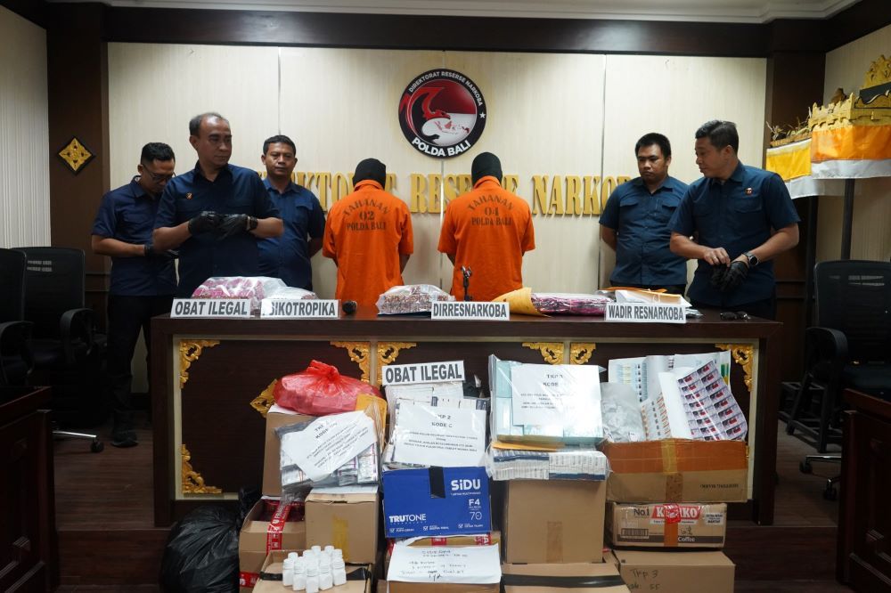 Polda Bali Ungkap Kasus Obat-obatan Ilegal, Nilainya Rp2 Miliar