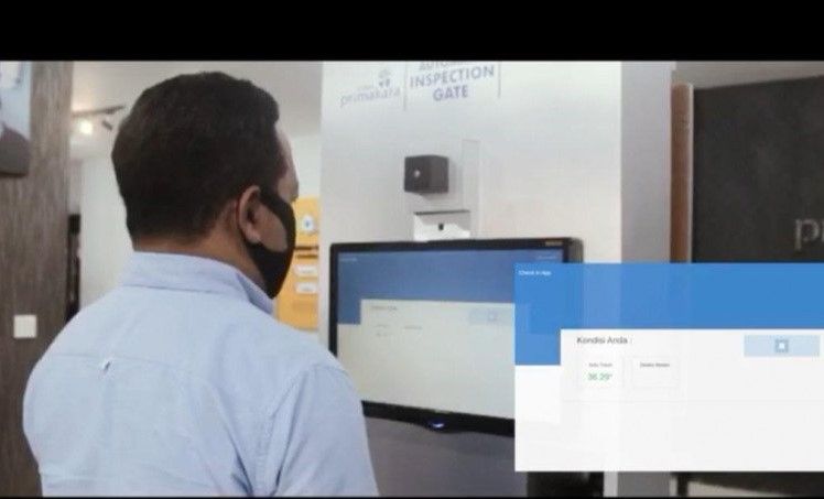 podiumnews.com-STMIK Primakara Buat "Automatic Inspection Gate" Pencegahan COVID-19