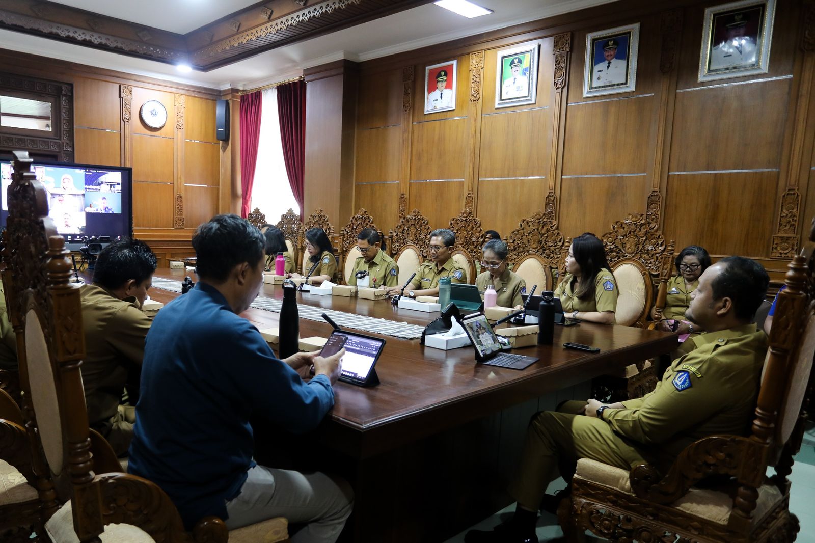 podiumnews.com-Wabup Badung Ikuti Rakor Pengendalian Inflasi Dipimpin Mendagri