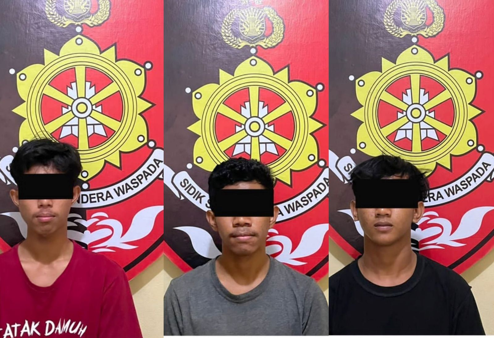podiumnews.com-Polsek Denpasar Utara Ringkus Tiga Remaja Pelaku Perampasan