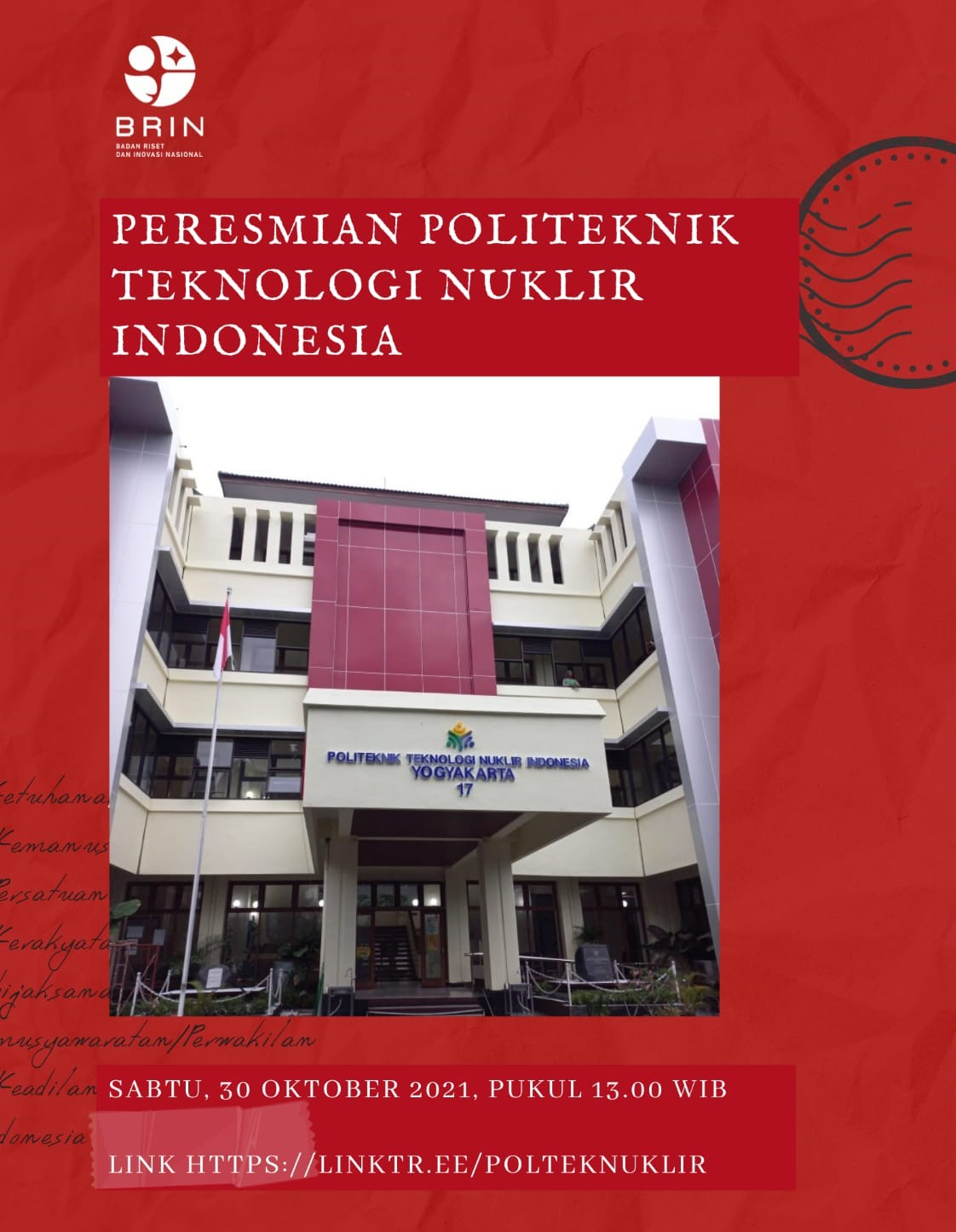 podiumnews.com-Kepala BRIN Resmikan Politeknik Teknologi Nuklir Indonesia