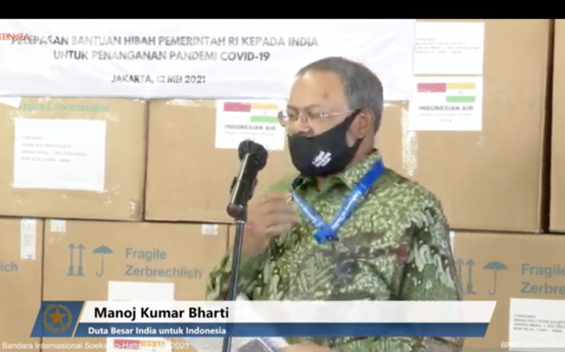 podiumnews.com-India Apresiasi Bantuan Indonesia Hadapi Lonjakan Kasus Pandemi
