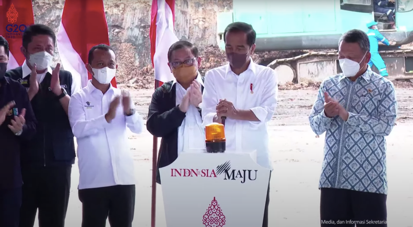 podiumnews.com-Groundbreaking Proyek Hilirisasi Batu Bara Jadi DME
