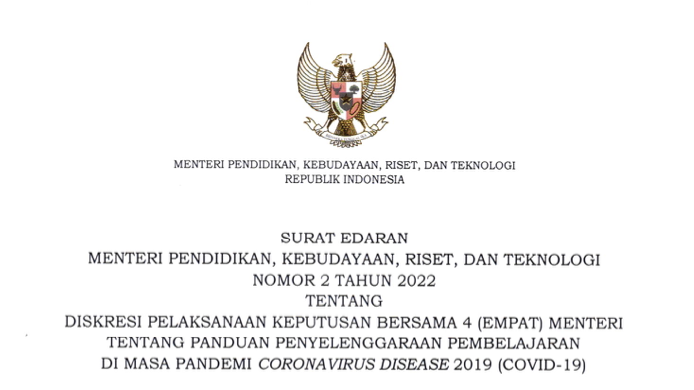 podiumnews.com-PTM Terbatas 50 Persen di Wilayah PPKM Level 2 