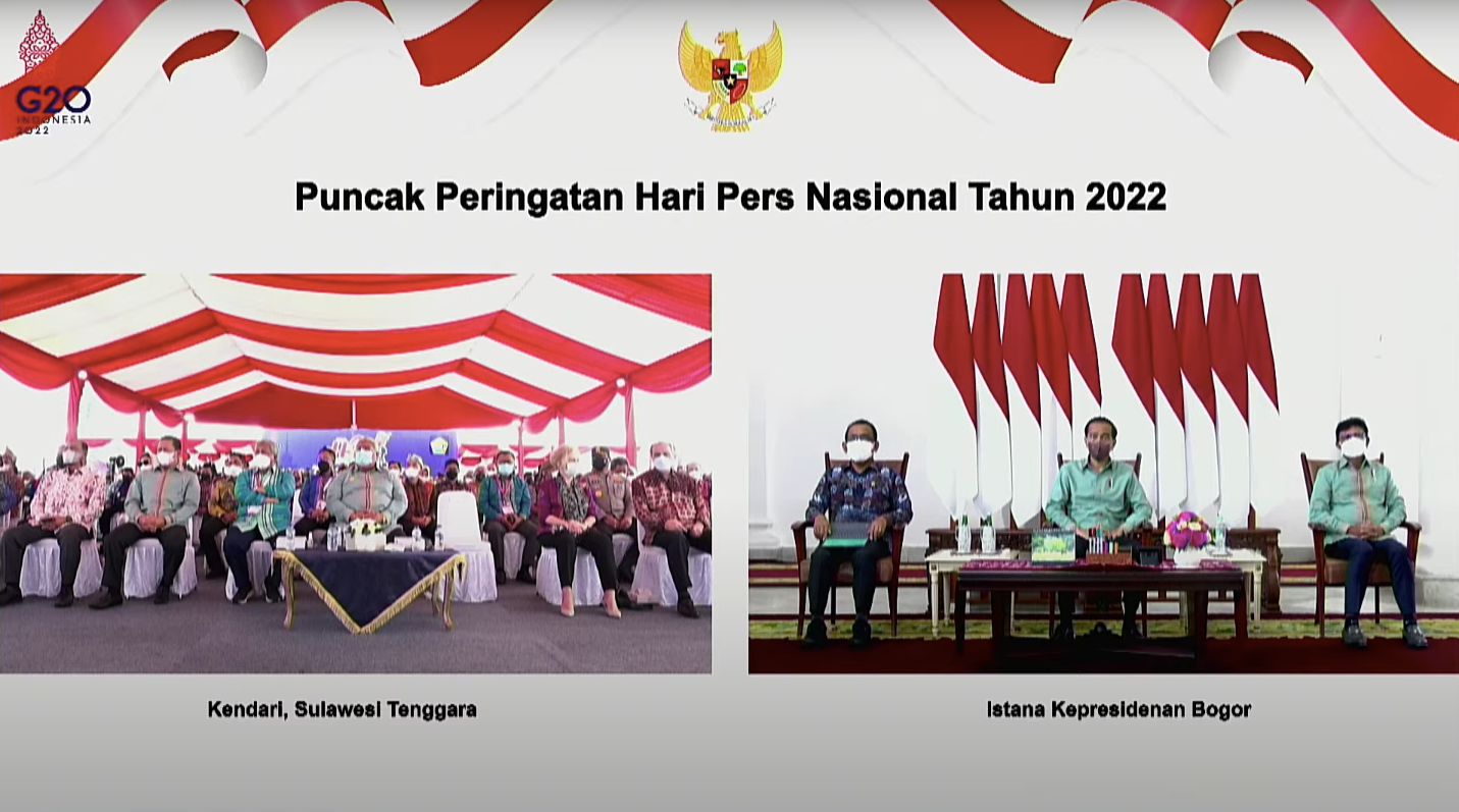 podiumnews.com-Jokowi Apresiasi Pers Bangun Optimisme dan Harapan Hadapi Pandemi