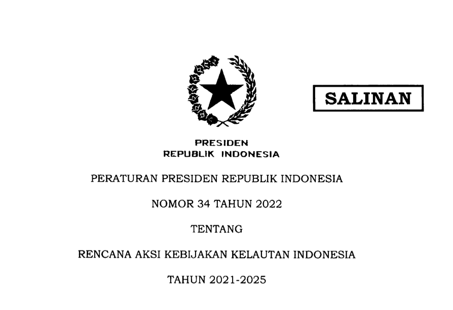podiumnews.com-Ini Perpres Rencana Aksi Kebijakan Kelautan Indonesia 2021-2025