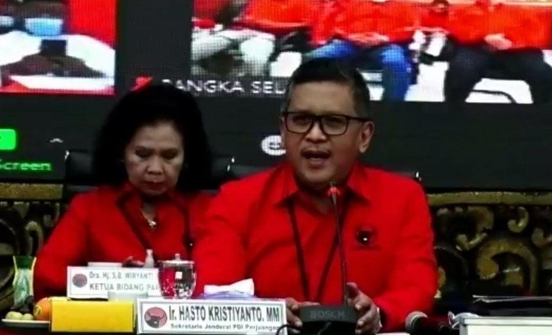 podiumnews.com-Elektabilitas Ganjar Tinggi, Hasto: Tahapan Pilpres 2024 Masih Panjang