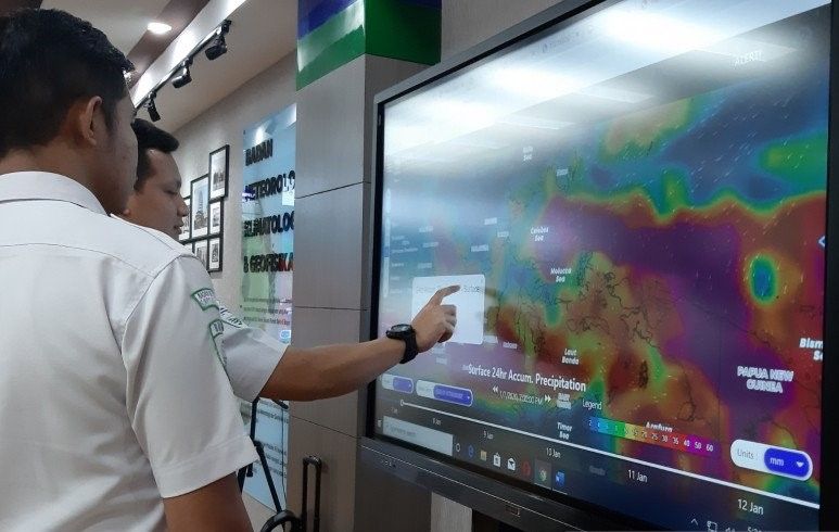 podiumnews.com-BMKG: Waspadai Hujan Sedang-lebat di Sulawesi, Bali hingga Papua