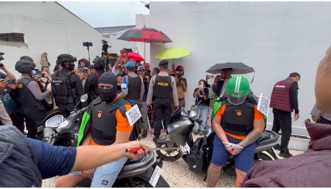 Polres Badung Rekonstruksi Kasus Penembakan WNA Australia di Mengwi