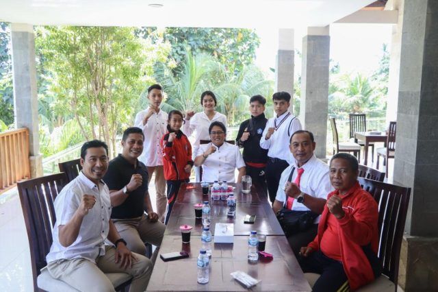 podiumnews.com-Jelang Kejuaraan Piala Gubernur Bali, Bupati Giri Prasta Terima Pengurus KKI