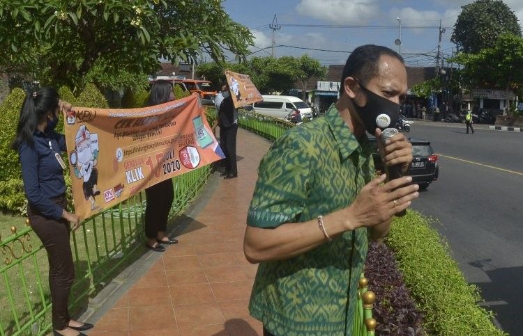 podiumnews.com-KPU Badung Lakukan Gerakan Klik Serentak