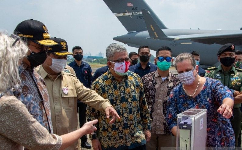 Indonesia Terima Bantuan 500 Unit Ventilator COVID-19 dari AS