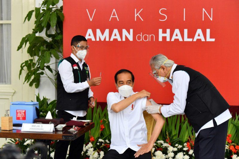 podiumnews.com-Jokowi: Walau Sudah di Vaksin, Protokol Kesehatan Harus Tetap Diterapkan