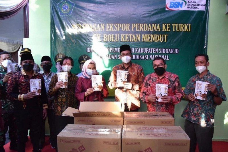 podiumnews.com-Keripik "Brownies" Ketan Produksi IKM Asal Sidoarjo Diekspor ke Turki