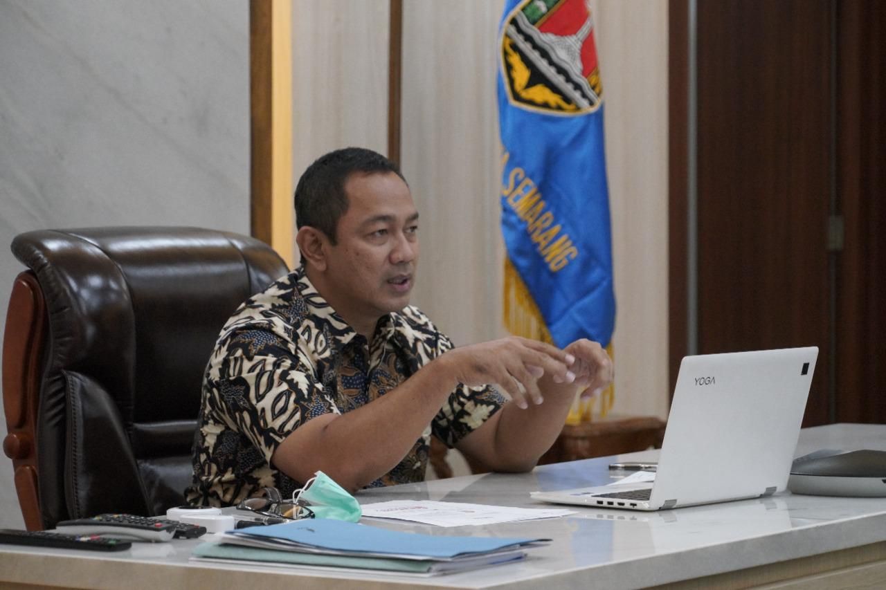 podiumnews.com-Wali Kota Semarang Lantik Satgas Remaja Covid-19