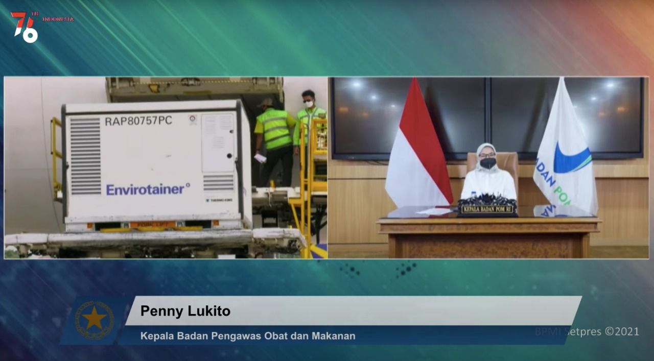 podiumnews.com-Lima Juta Dosis Vaksin CoronaVac Siap Pakai Tiba di Indonesia